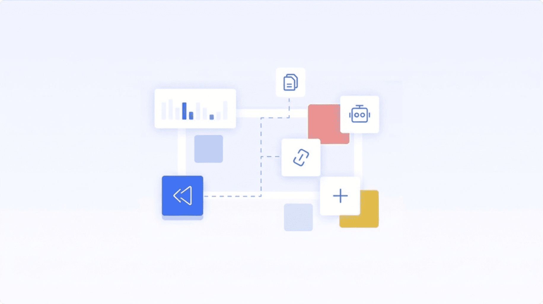 أداة بسيطة ونظيفة على جانب مقابل لوحة معلومات مؤسسية مزدحمة على الجانب الآخر